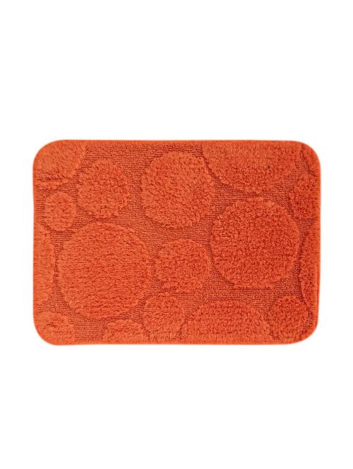 lushomes ultra soft cotton carrot orange regular bath mat - 10549596 - Very Small Image - 1