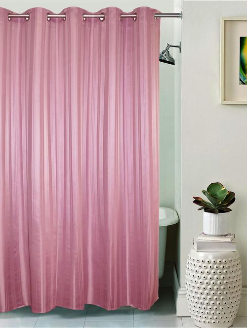 lushomes unidyed lilas polyester shower curtain with 10 eyelets - 10550697 - Very Small Image - 1