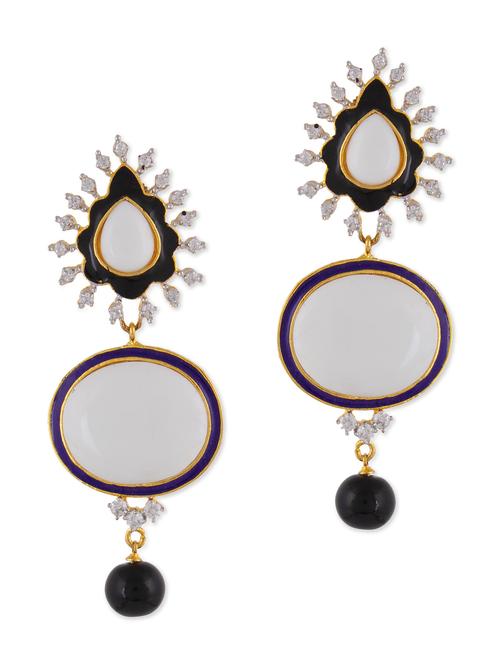 white brass earring - 10550925 - Very Small Image - 1