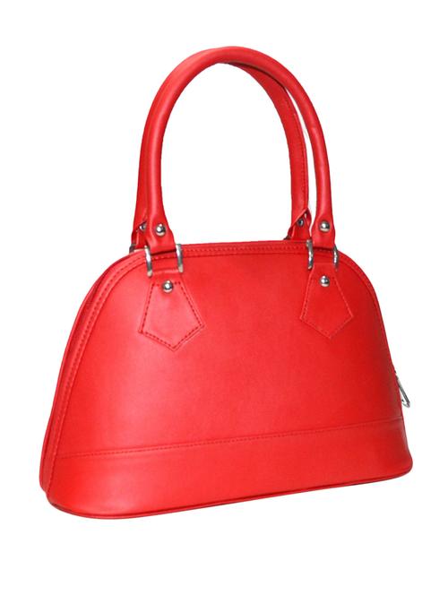red leatherette handbag - 10551404 - Very Small Image - 1