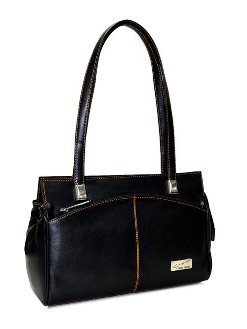 black leatherette handbag - 10551428 - Very Small Image - 1