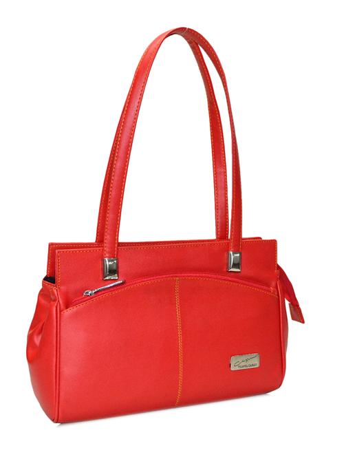 red leatherette handbag - 10551429 - Very Small Image - 1
