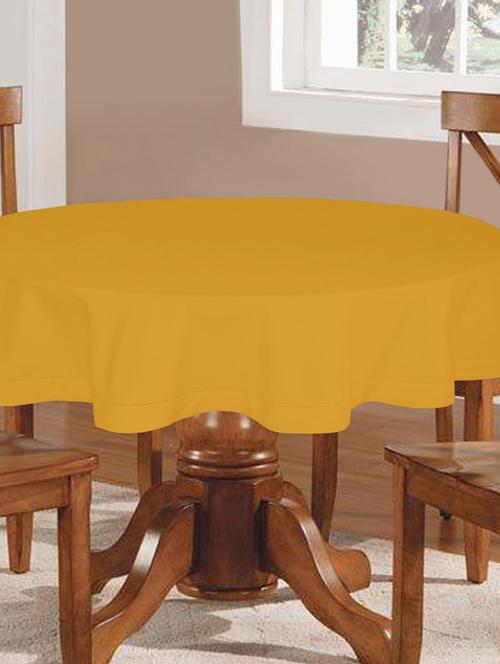 yellow cotton 4 seater table cloth - 10551984 - Very Small Image - 1