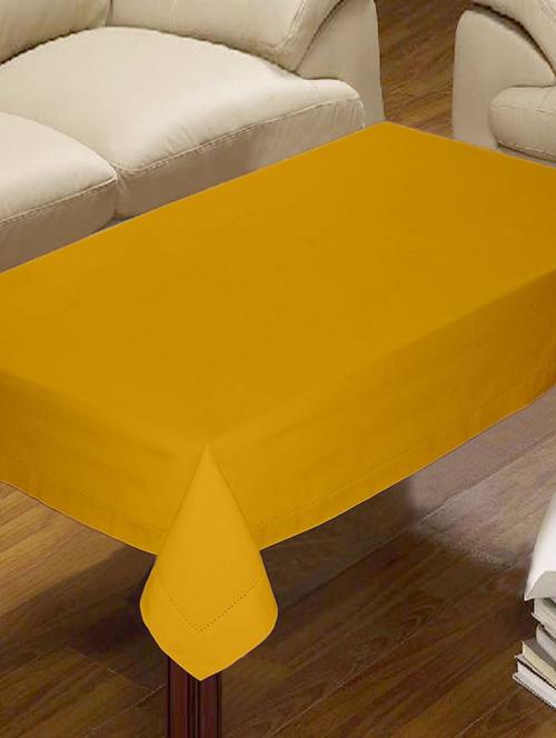 yellow cotton 4 seater table cloth - 10552016 - Very Small Image - 1