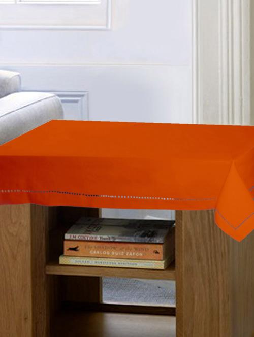 orange cotton 4 seater table cloth - 10552036 - Very Small Image - 1