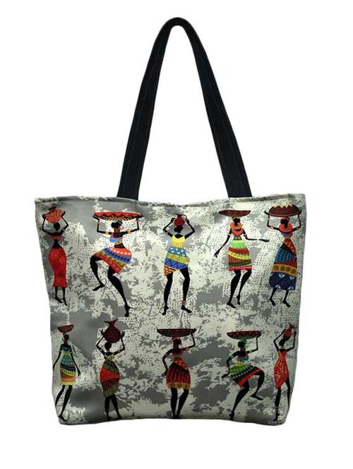 Multicolor Polyester Tote - 10552164 - Very Small Image - 1