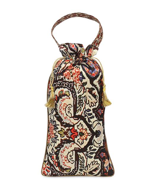 multicoloured printed elongated potli bag - 1055649 - Very Small Image - 1
