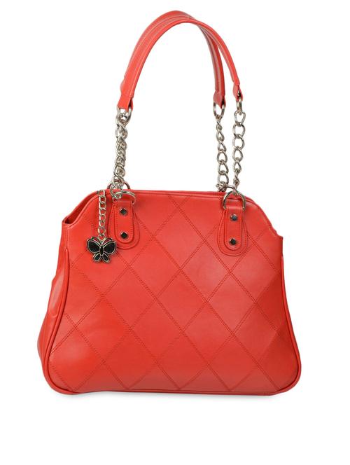 red geometric pattern leatherette shoulder bag - 1055703 - Very Small Image - 1