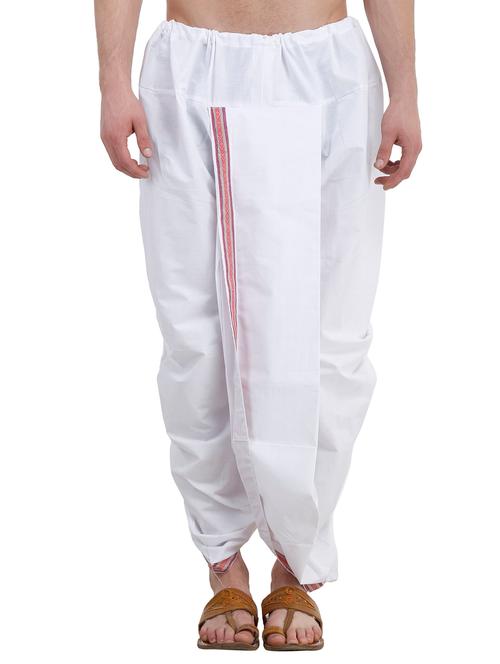 white khadi bottom wear - 10568945 - Very Small Image - 1