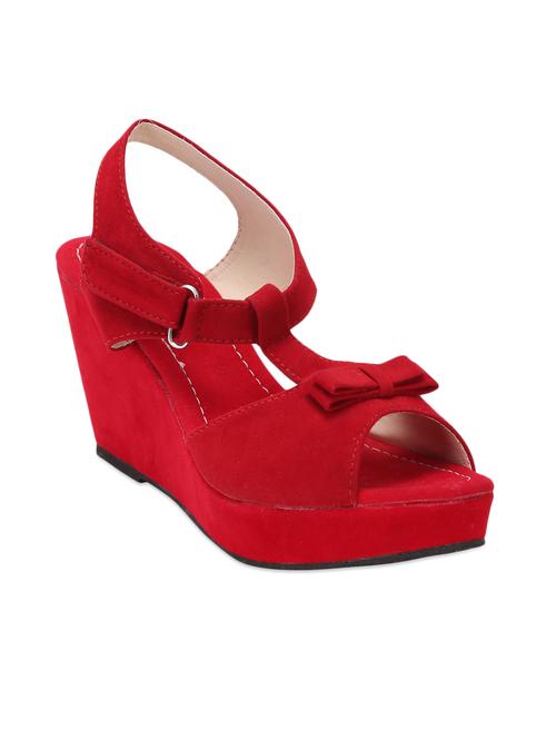 red suede platform wedges - 1057546 - Very Small Image - 1