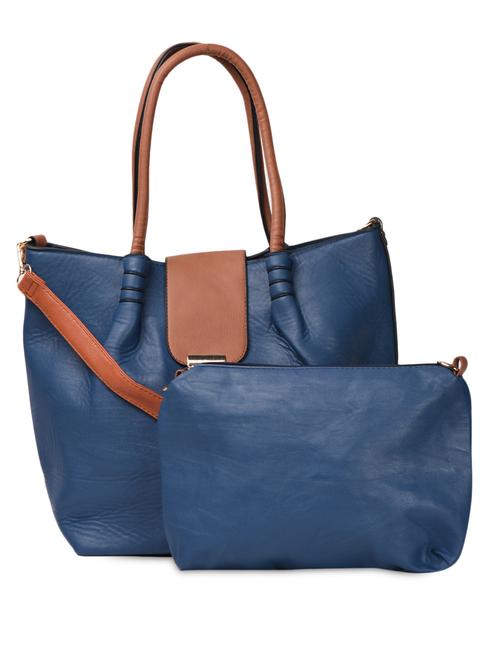  Contrast handle & flap PU Handbag - 1057768 - Very Small Image - 1