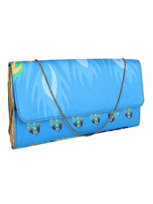 blue fabric clutch - 10577975 - Very Small Image - 1