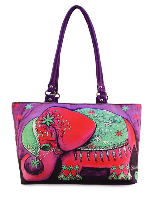 printed cotton handbag - 1058065 - Very Small Image - 1