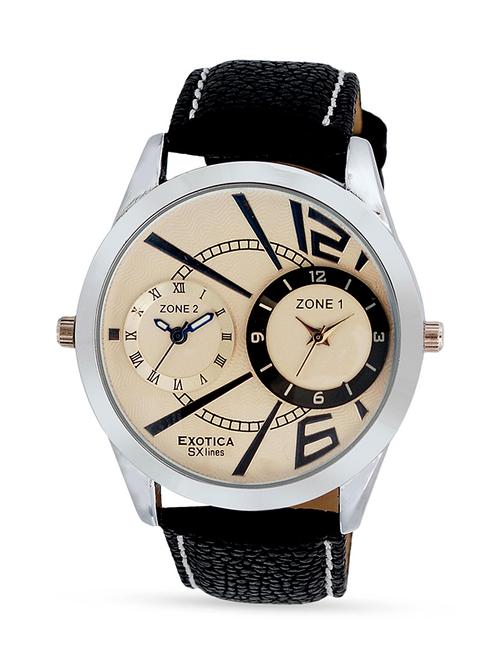 black strap double dial watch - 1058217 - Very Small Image - 1
