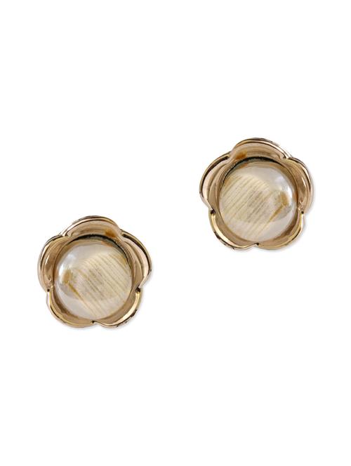 pearl golden metal earring - 10588618 - Very Small Image - 1