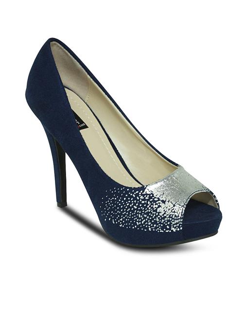 navy blue suede pumps - 10589081 - Very Small Image - 1