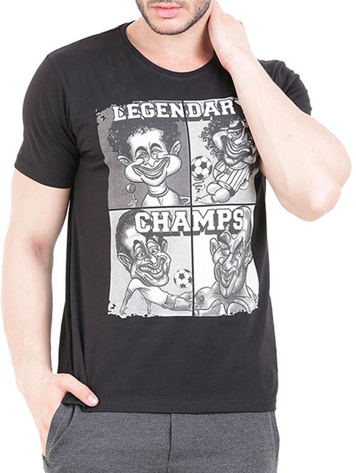 broken news black polyester t-shirt - 10589206 - Very Small Image - 1