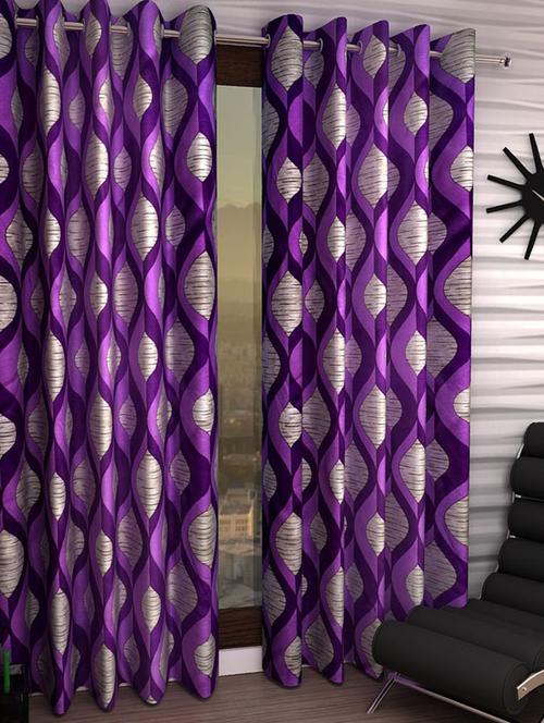 k dã©cor set 0f 4 beautiful polyester door curtains - 10590453 - Very Small Image - 1