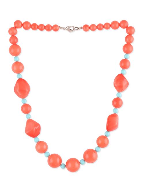 coral beaded neckpiece - 1060087 - Very Small Image - 1