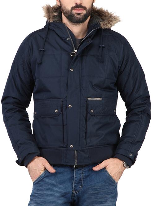 ringspun blue nylon taslon jacket - 10602512 - Very Small Image - 1