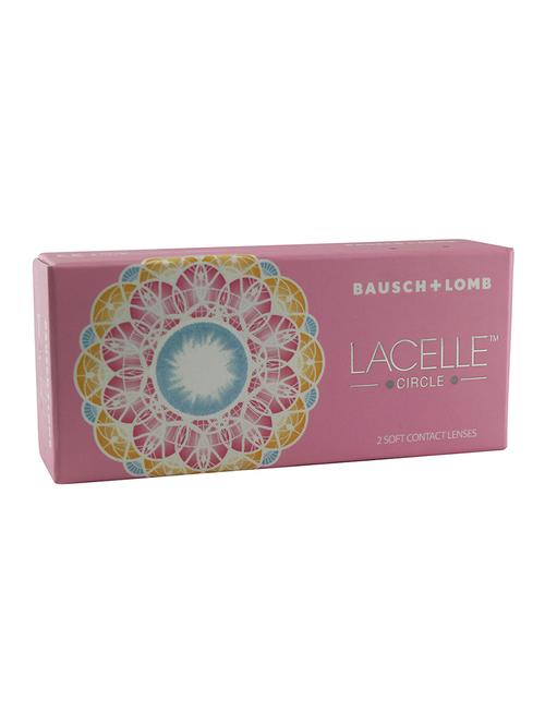 Green  colored, (-3.25) Lacelle Circle 2 Tone Monthly  disposable contact lens - 10604028 - Very Small Image - 1