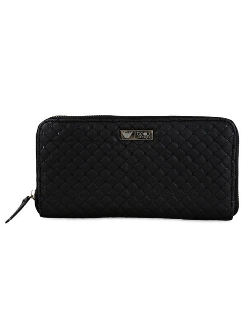 quilted black sequined leatherette wallet - 1060527 - Very Small Image - 1