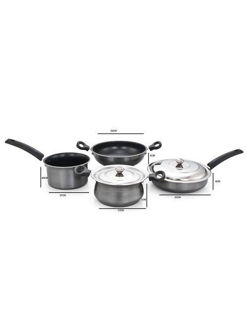 induction base non stick cookware set of 6 pcs - 10605986 - Very Small Image - 1
