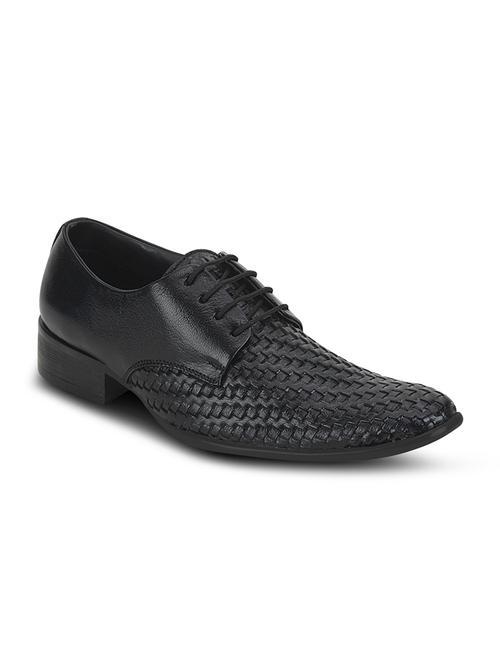 black leather derbies - 10606408 - Very Small Image - 1