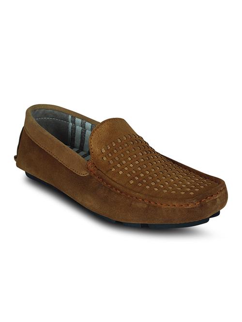 brown synthetic slip on loafers - 10606487 - Very Small Image - 1