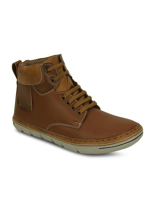 tan leatherette sneaker - 10606693 - Very Small Image - 1