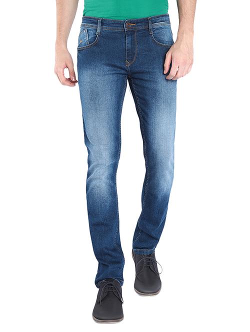 blue cotton blend jeans - 10610916 - Very Small Image - 1