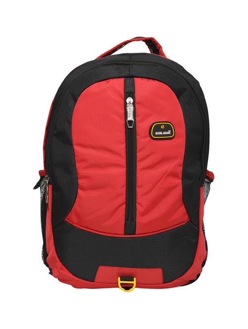 red,black polyester backpack - 10619237 - Very Small Image - 1