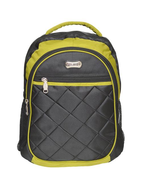 yellow,black polyester backpack - 10619257 - Very Small Image - 1