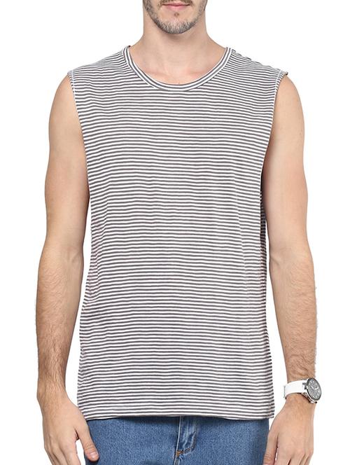 grey, white cotton tshirt - 10619584 - Very Small Image - 1