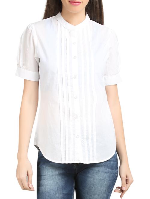 white cotton regular shirt - 10621572 - Very Small Image - 1