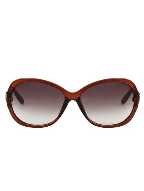 zyaden brown oval sunglasses for women 133 - 10622791 - Very Small Image - 1