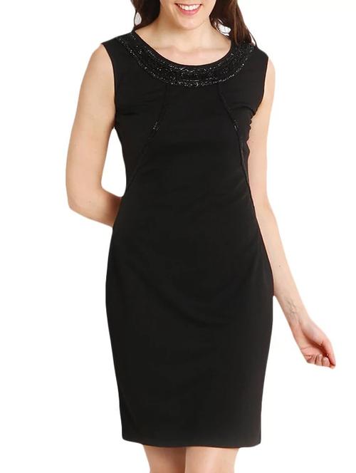 black polyester blend dress - 10626588 - Very Small Image - 1