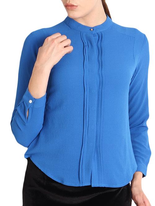 blue georgette shirt - 10626615 - Very Small Image - 1