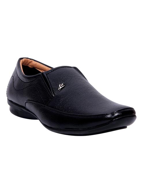 black leatherette slip on shoe - 10626683 - Very Small Image - 1