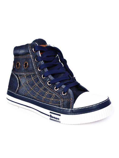 navy blue canvas sneakers - 10630103 - Very Small Image - 1