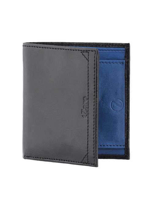black & blue leather wallet - 10638103 - Very Small Image - 1