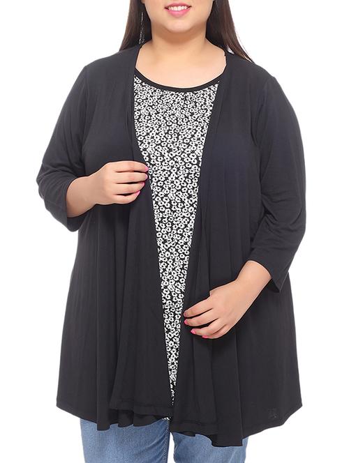 black flower cotton top - 10641472 - Very Small Image - 1