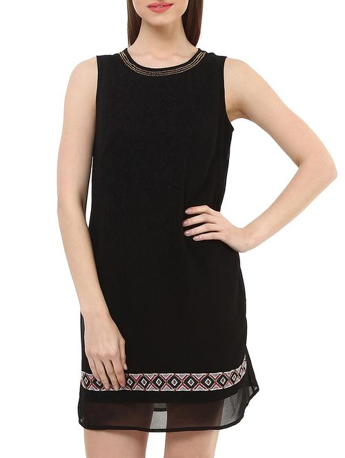 black polyester dress - 10645331 - Very Small Image - 1