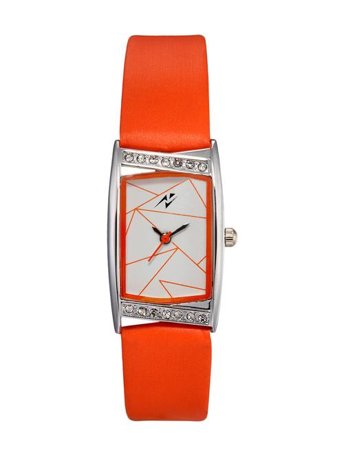 yepme women's designer analog watch - white/orange - 10645514 - Very Small Image - 1