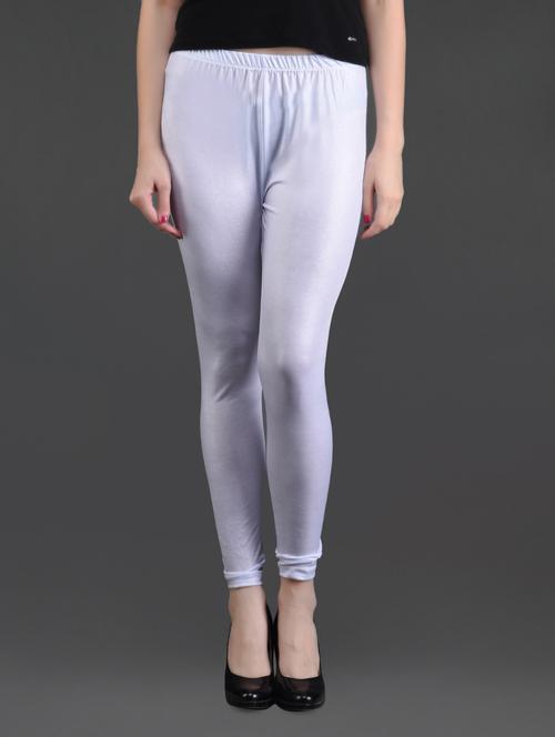 solid white stretchable leggings - 1064655 - Very Small Image - 1