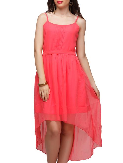 pink high-low dress - 10648399 - Very Small Image - 1