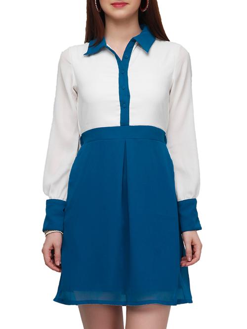 white cotton aline dress - 10648413 - Very Small Image - 1