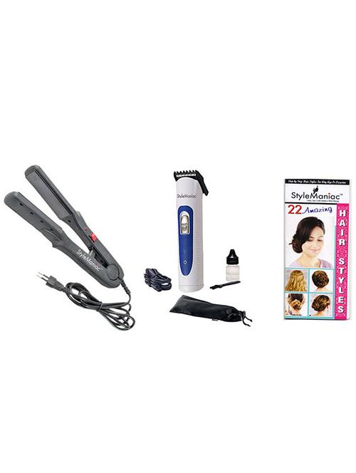 style maniac ceramic hair straightener & trimmer - 10648908 - Very Small Image - 1
