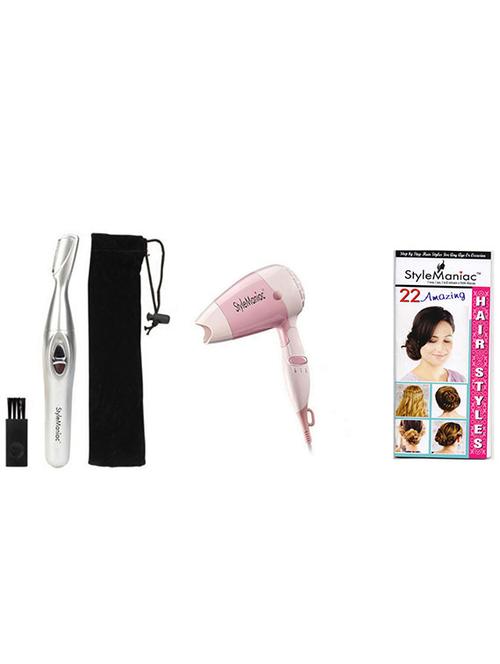 style maniac hair dryer & eyebrow hair remover - 10648965 - Very Small Image - 1