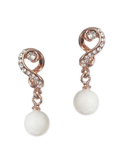 white metal alloy earring - 10649515 - Very Small Image - 1
